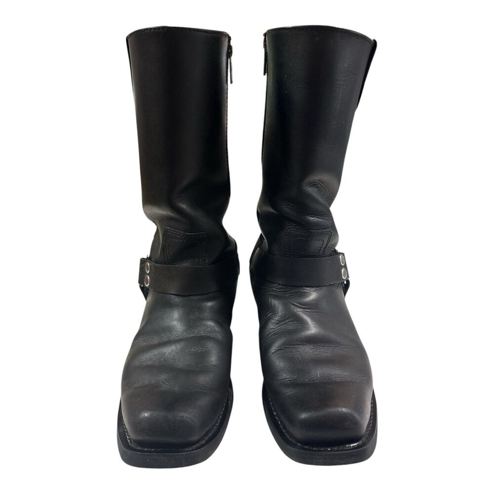 Harley Davidson Iroquois Hi D97386 Men’s 10.5 Leather Harness Motorcycle Boots - Picture 2 of 16
